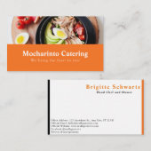Professioneel restaurant en catering visitekaartje (Voorkant / Achterkant)