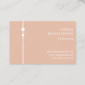 Professioneel Roase Visitenkarten Vorlage Visitekaartje (Achterkant)