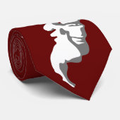 Professioneel rode Stropdas met chiphoofdrolspeler (Opgerold)