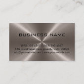 Professioneel roestvrij staalmonogram #18 visitekaartje (Achterkant)