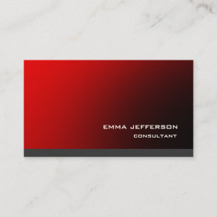 Professioneel Rood Grijs Trendy Modern Indrukwekke Visitekaartje