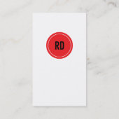 Professioneel rood visitekaartje (Achterkant)