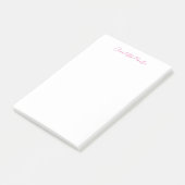 Professioneel Roze Witte Manager Consultant Hoofd Post-it® Notes (Schuin)