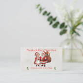 Professioneel Santa Visitekaartje Grote Mr&Mrs Cla (Staand voorkant)