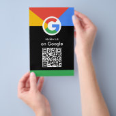 Professioneel scannen om Google QR-code bedrijfsbe Flyer (Hand)