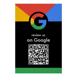 Professioneel scannen om Google QR-code bedrijfsbe Perfect Poster