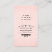 Professioneel, schoon, dubbelblind, verticaal visitekaartje (Achterkant)