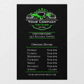 Professioneel Sleepbedrijf, Openingstijden Raamsticker (Vel)