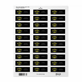 Professioneel sleepbedrijf, sleepdienst etiket (Full Sheet)