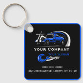 Professioneel sleepbedrijf, sleepdienst sleutelhanger (Voorkant)