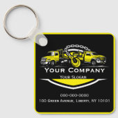 Professioneel sleepbedrijf, sleepdienst sleutelhanger (Voorkant)