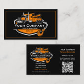 Professioneel sleepbedrijf, sleepdienst visitekaartje (Voorkant / Achterkant)