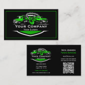 Professioneel sleepbedrijf, sleepdienst visitekaartje (Voorkant / Achterkant)