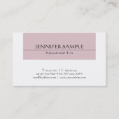 Professioneel, stijlvol design, modern, luxe chass visitekaartje (Voorkant)