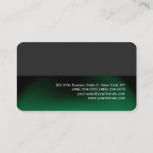 Professioneel stijlvol, grijs, modern visitekaartje (Achterkant)