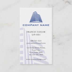 Professioneel, stijlvol onroerend goed of bouw... visitekaartje