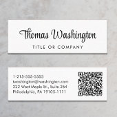 Professioneel, stijlvol QR-codescript Mini Visitekaartje