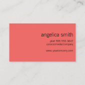 Professioneel stijlvol visitekaartje (Achterkant)