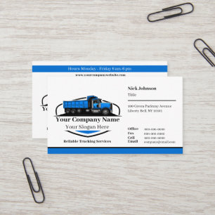 Professioneel stortwagen transportbedrijf QR-code Visitekaartje