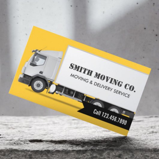Professioneel transport en opslag visitekaartje