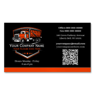 Professioneel Trucking Hijsonderneming QR Code Magnetisch Visitekaartje