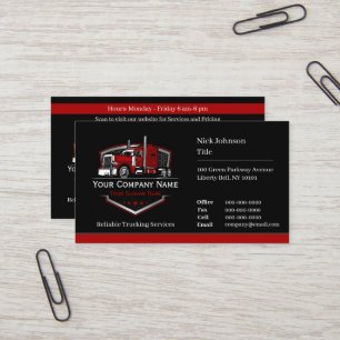 Professioneel Trucking Transportbedrijf QR Code Visitekaartje