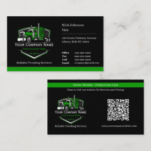 Professioneel Truckvervoer Haalbedrijf QR Code Visitekaartje