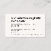 Professioneel twee adres Ivory Visitekaartje (Voorkant)