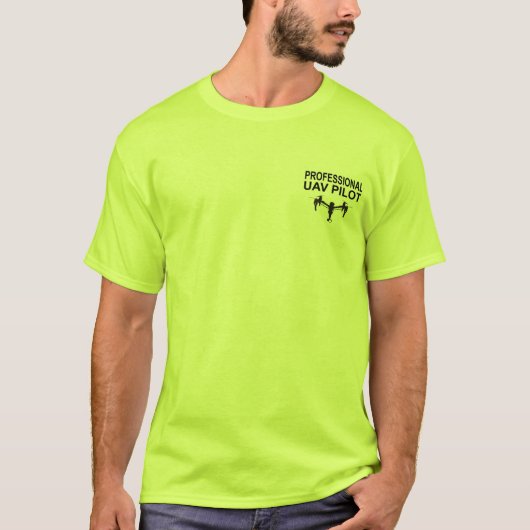 Professioneel UAV Pilot-Shirt T-shirt (Voorkant)