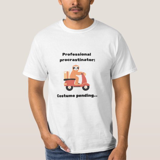 Professioneel uitstelkostuum in behandeling t-shirt (Voorkant)