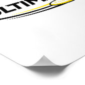 Professioneel Ultimate Frisbee Disc Golf Speler Poster (Hoek)