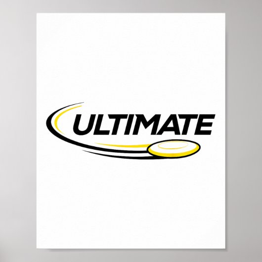 Professioneel Ultimate Frisbee Disc Golf Speler Poster (Voorkant)