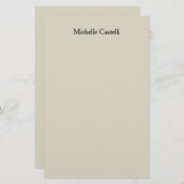 Professioneel Uniek Klassiek Eenvoudig Briefpapier (Voorkant / Achterkant)