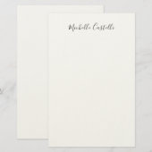 Professioneel Uniek Klassiek Eenvoudig Handgeschri Briefpapier (Voorkant / Achterkant)