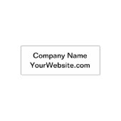 Professioneel Uw Website en Bedrijfsnaam Zelfinktende Stempel (Design)