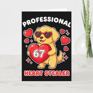 Professioneel Valentijnshartsteler 6 7 Gouden R Kaart