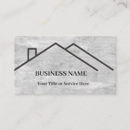 Professioneel Vastgoed Dak Logo Visitekaartje