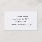 Professioneel Visitekaartje (Achterkant)