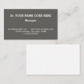 , professioneel Visitekaartje (Voorkant / Achterkant)