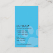 PROFESSIONEEL VISITEKAARTJE dierenverzorging aqua  (Achterkant)