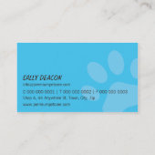 PROFESSIONEEL VISITEKAARTJE dierenverzorging aqua (Achterkant)