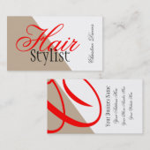 Professioneel visitekaartje haarstylist (Voorkant / Achterkant)