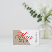 Professioneel visitekaartje haarstylist (Staand voorkant)