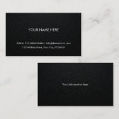 Professioneel Visitekaartje - Lederen achtergrond (Voorkant / Achterkant)