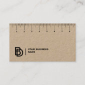 Professioneel Visitekaartje met liniaal (cm) (Voorkant)