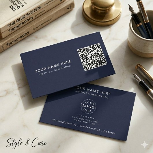 Professioneel Visitekaartje met QR-code & Logo