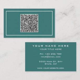 Professioneel Visitekaartje met QR Code Scan Info