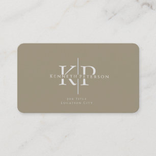 Professioneel Visitekaartje monogram Initialen