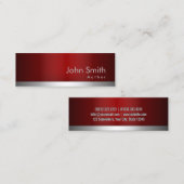 professioneel Visitekaartje van de Auteur van Red  (Voorkant / Achterkant)