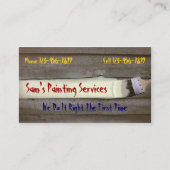 Professioneel Visitekaartje van de Painter Contrac (Voorkant)